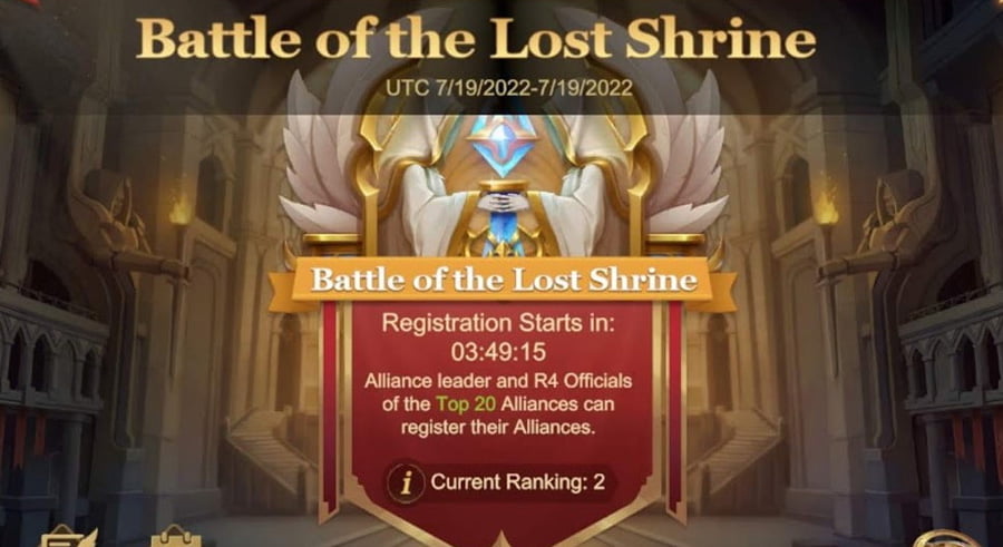 land of empires immortal event battle of the lost shrine 001