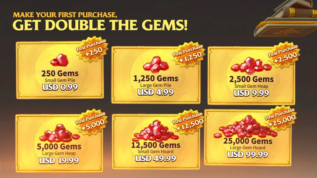 call of dragons spending guide gem market
